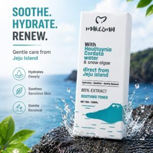 MAKEZMIA SOOTHING TONER -DEEP HYDRATION & GENTLE CARE