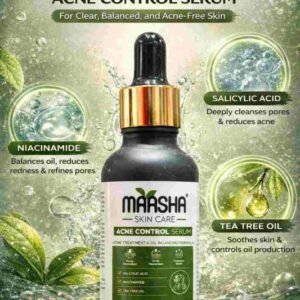 Maasha Skin Care Acne Control Serum – Clear & Acne-Free Skin