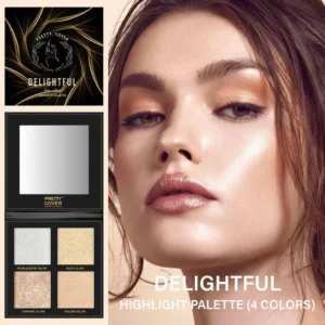 PRETTY COVER DELIGHTFUL 4 COLOUR HIGHLIGHTER PALETTE